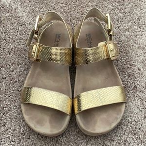 Michael Kors gold sandals!